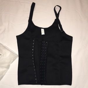 Black Under Breast Tanked Corset L